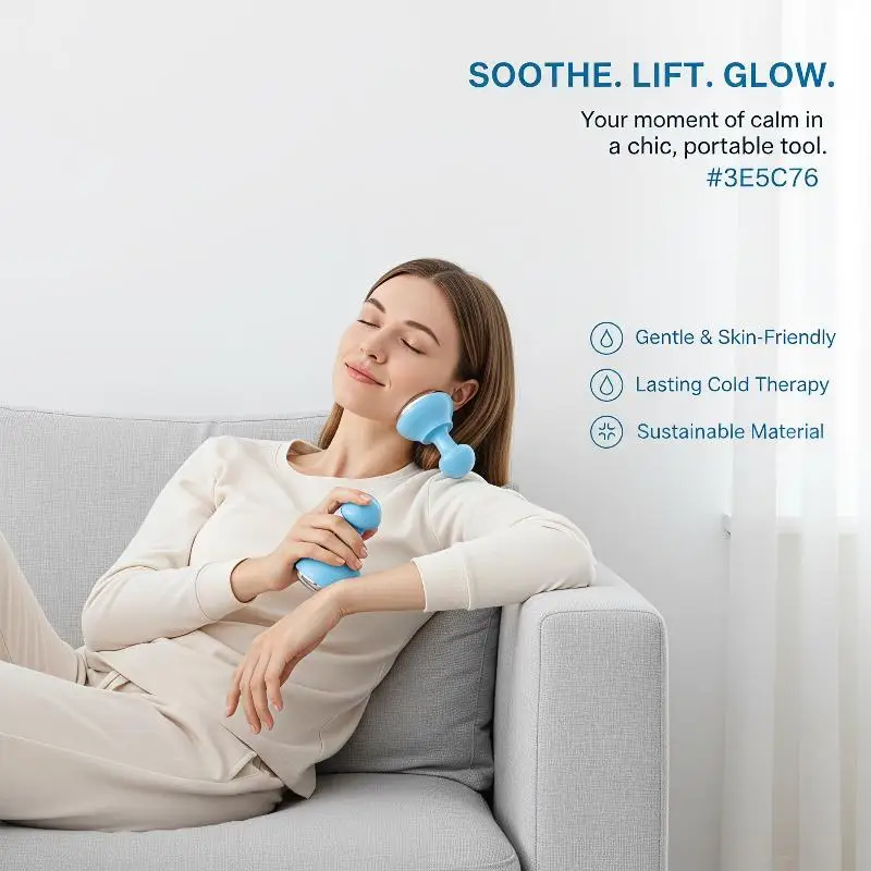 Cold Ice Facial Roller Cryo Massager Reduce Swelling Puffiness for Women Skincare Gift 1PC