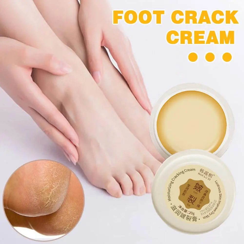 Crema antisecado para pies, crema antigrietas para talón agrietado, cuidado de reparación, eliminación de agrietados, crema para manos y pies muertos, U7d9, 20g