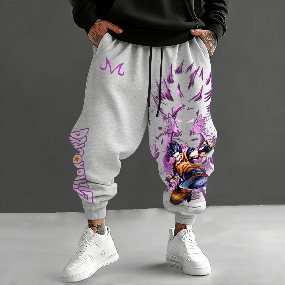 Unisex Cotton Long Pants Dragon Ball Z Gohan 2026 Summer New Product Harajuku Anime Printed American Hip Hop Loose Casual Pants - view 5