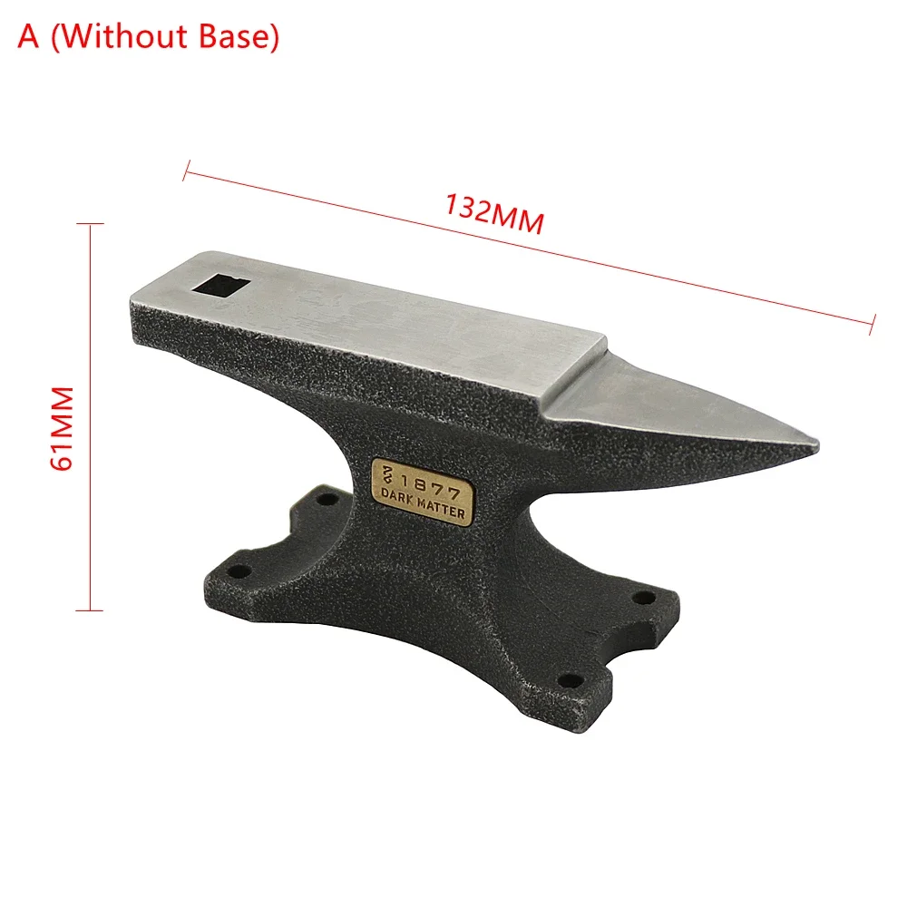 DIY Horn Anvil Alloy Steel Forming Work Surface Bench Tool Metal Beat Pad With Walnut Base For Gold And Silver Jewelry Making