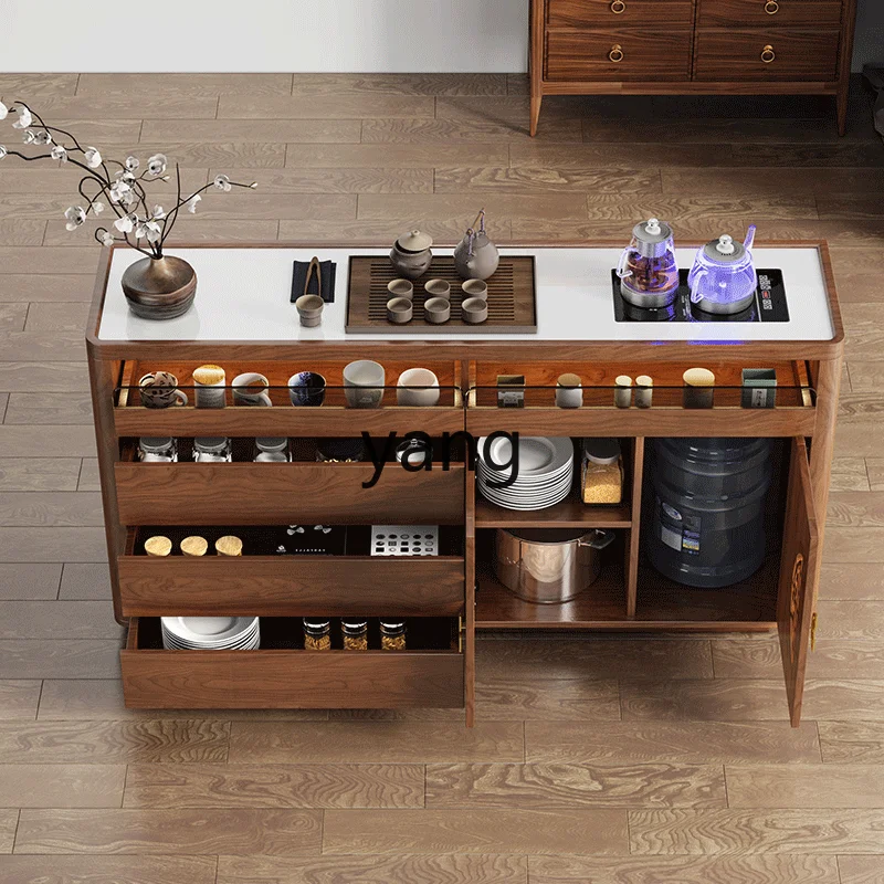 ماكينة بار الشاي الصينية YJQ ماكينة تعبئة المياه الأوتوماتيكية طاولة منزلية متكاملة خزانة جانبية منزلية صغيرة