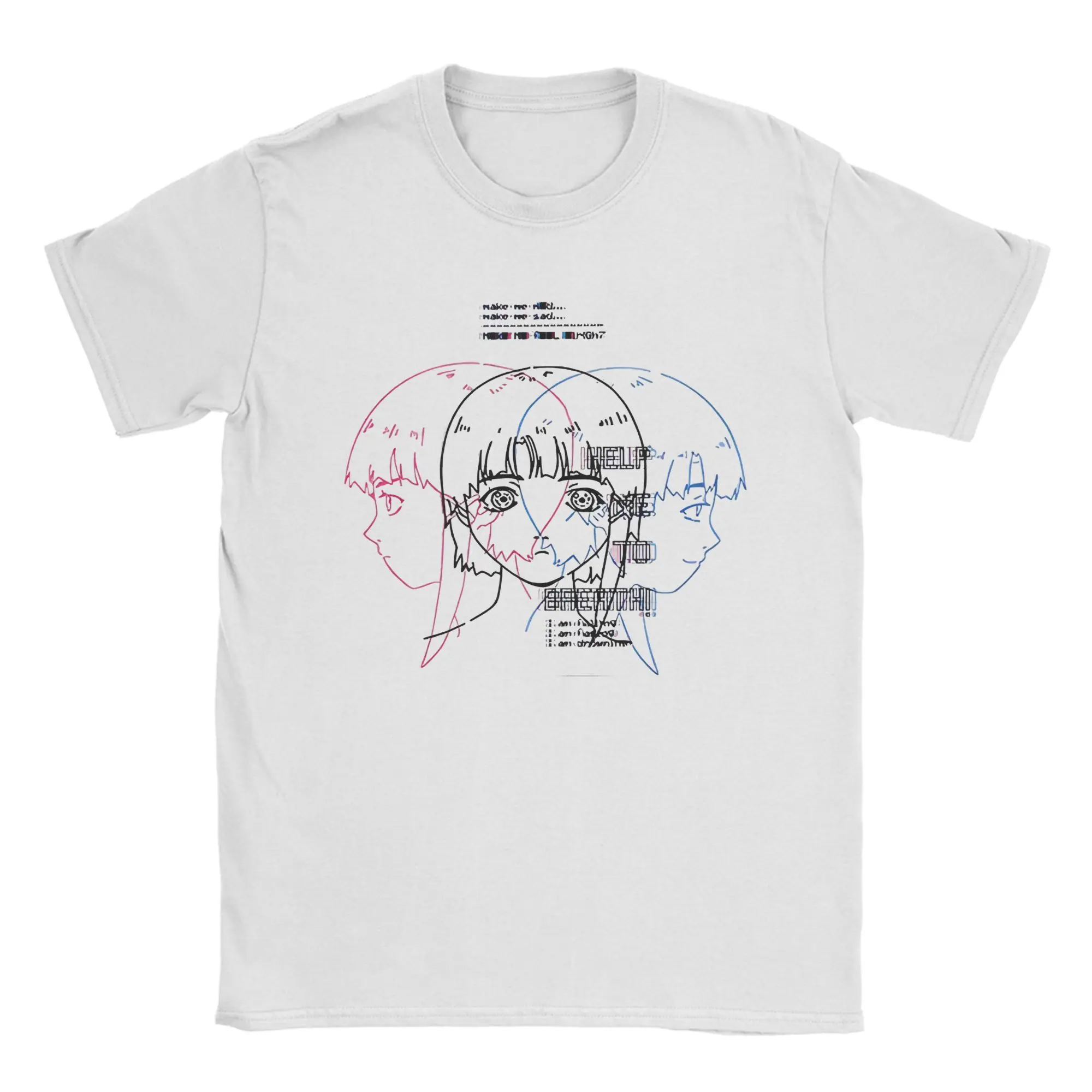 Serial Experiments Lain for Men Women T Shirt 80s 90s Sci Fi Anime Tee Shirt Short Sleeve O Neck T-Shirts Cotton 4XL 5XL Tops