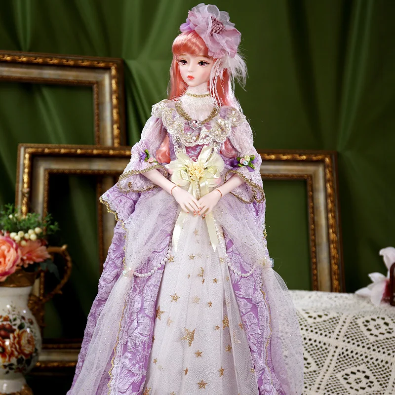 60cm BJD 1/3 doll wedding accessories miniature christmas mechanical body joint with makeup body high quality custom gift SD toy