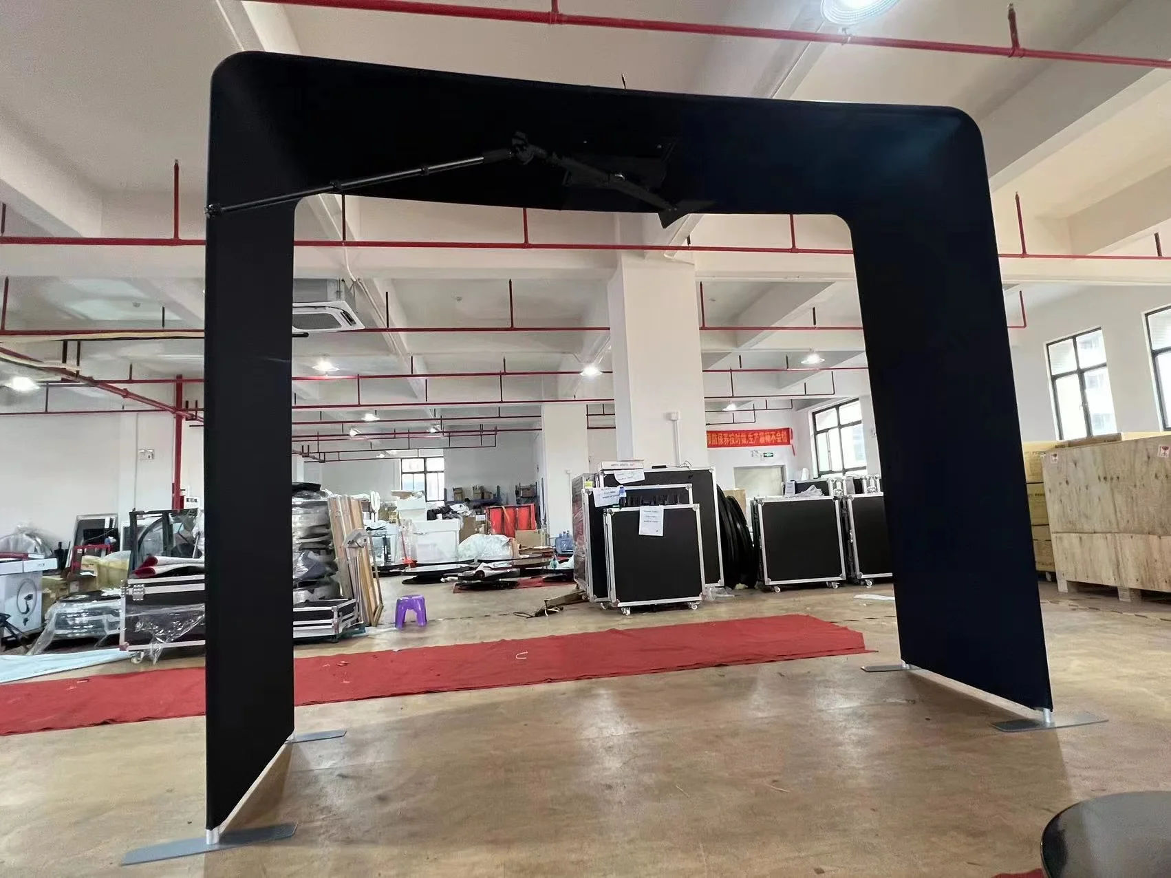 Overhead  360 Photo Booth Enclosure Backdrop With Led Lights Party  with Customize logo with Good Quality