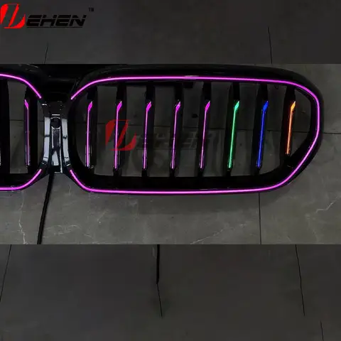 Front Kidney Grill Racing Grille With LED Light For BMW 2019-20235 Series G30 F90 3 Series G20 G21 318i 320i 330i M340i Bodykit