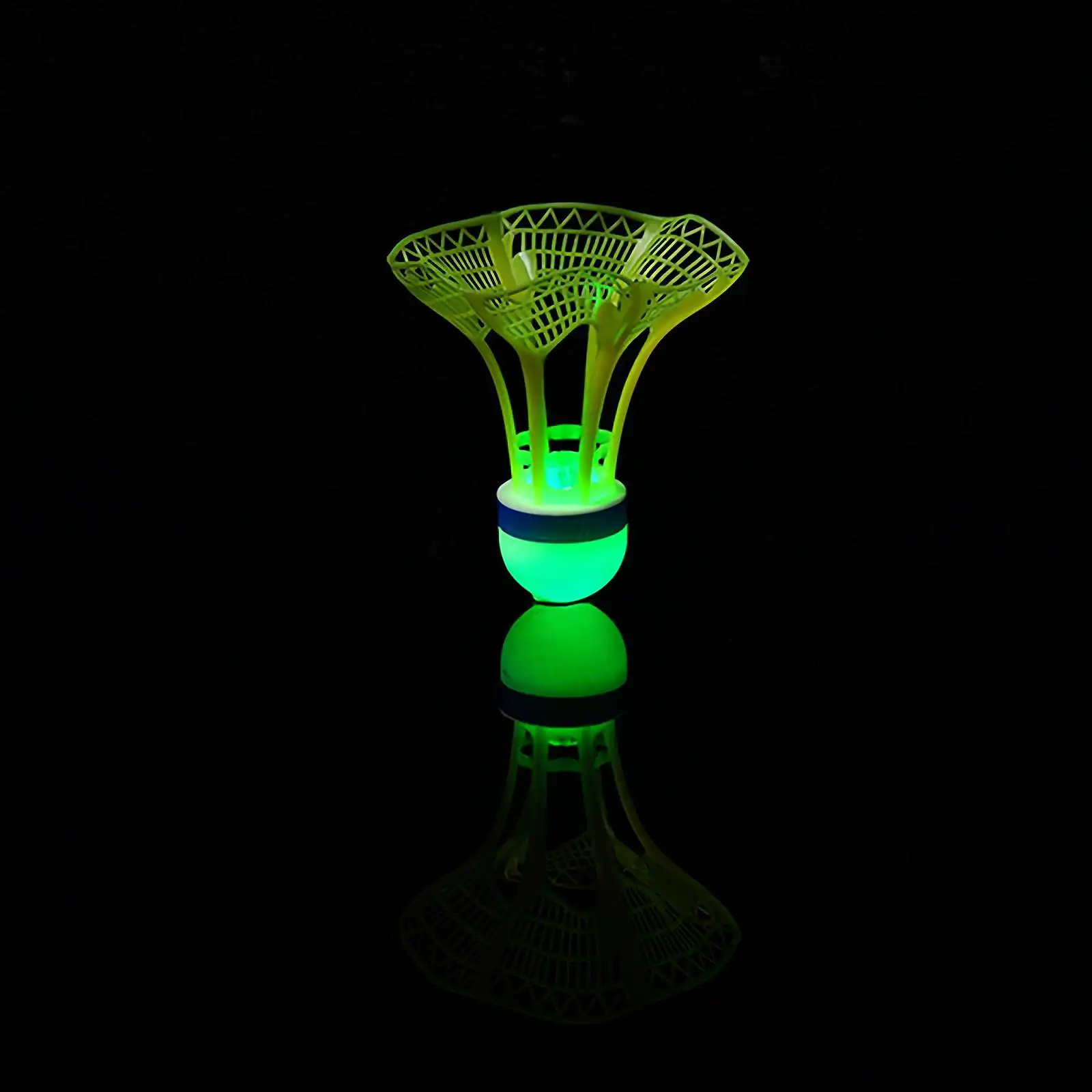 Bola luminosa Windproof Badminton, Super durável e inquebrável, Bola de nylon brilhante fluorescente exterior com luz