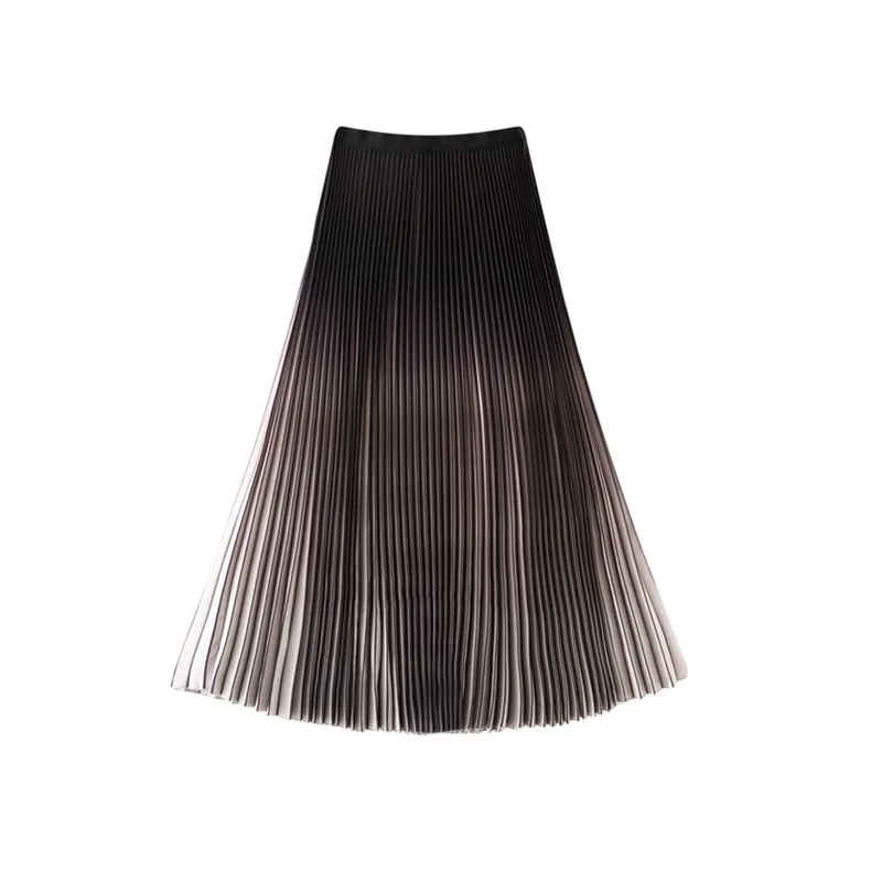 Miyake Pleated Floral Elegant Skirt Plisse Women Plus Size 2026 Summer New High-End Jupe Casual High-Waist Loose Pleats Skirt