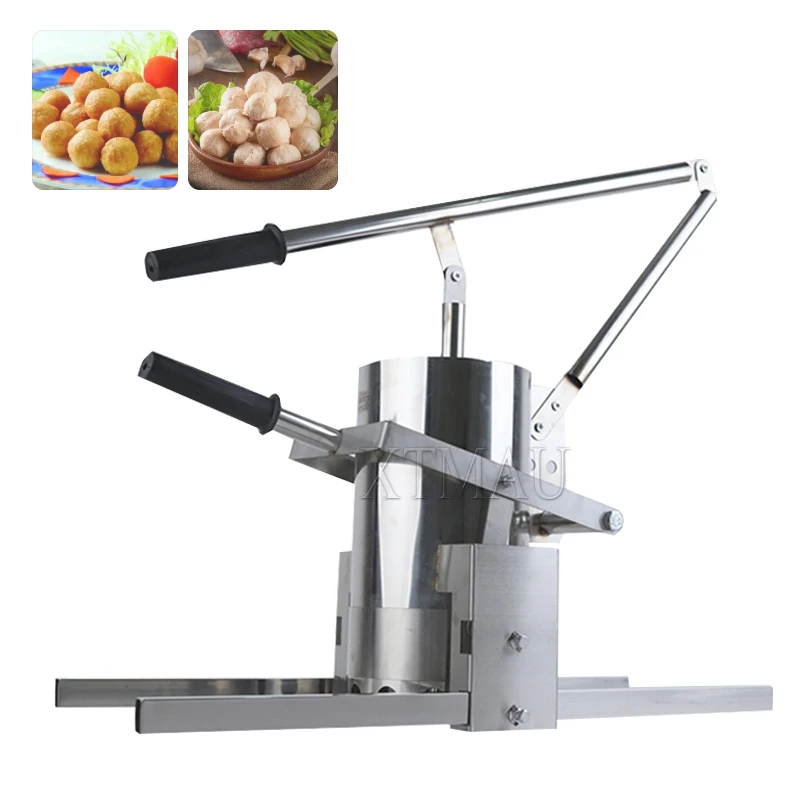 Изготовление шариков Артефакт Ручная машина для фрикаделек из нержавеющей стали Ручная машина для фрикаделек под давлением