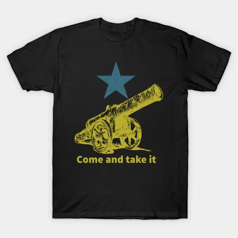 Come and Take It Second Amendment T-Shirt 100% Cotton O-Neck Summer Short Sleeve Casual Mens T-shirt Size S-3XL