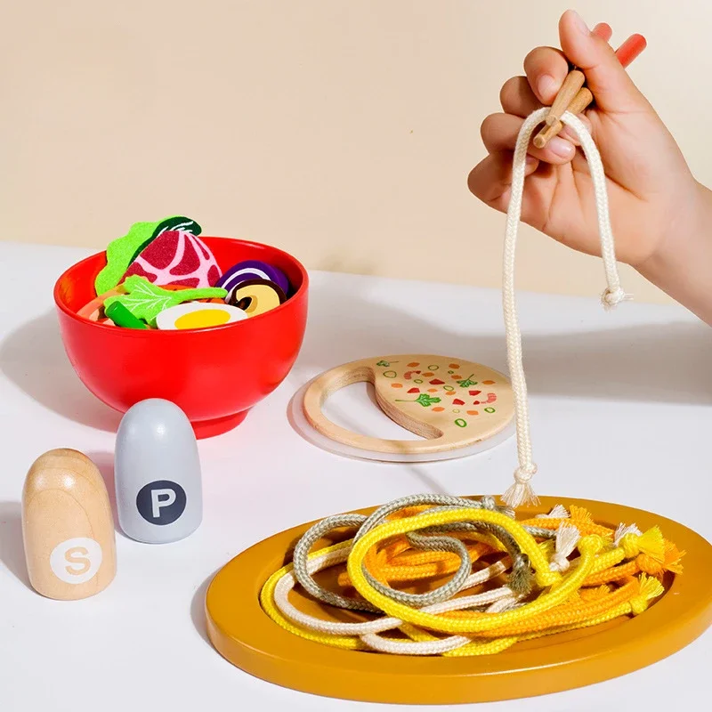 

Montessori Diy Children Toy Wooden Simulated Bread Kitchen Toys Miniature Food Dollhouse Accessories Building Blocks Board Games