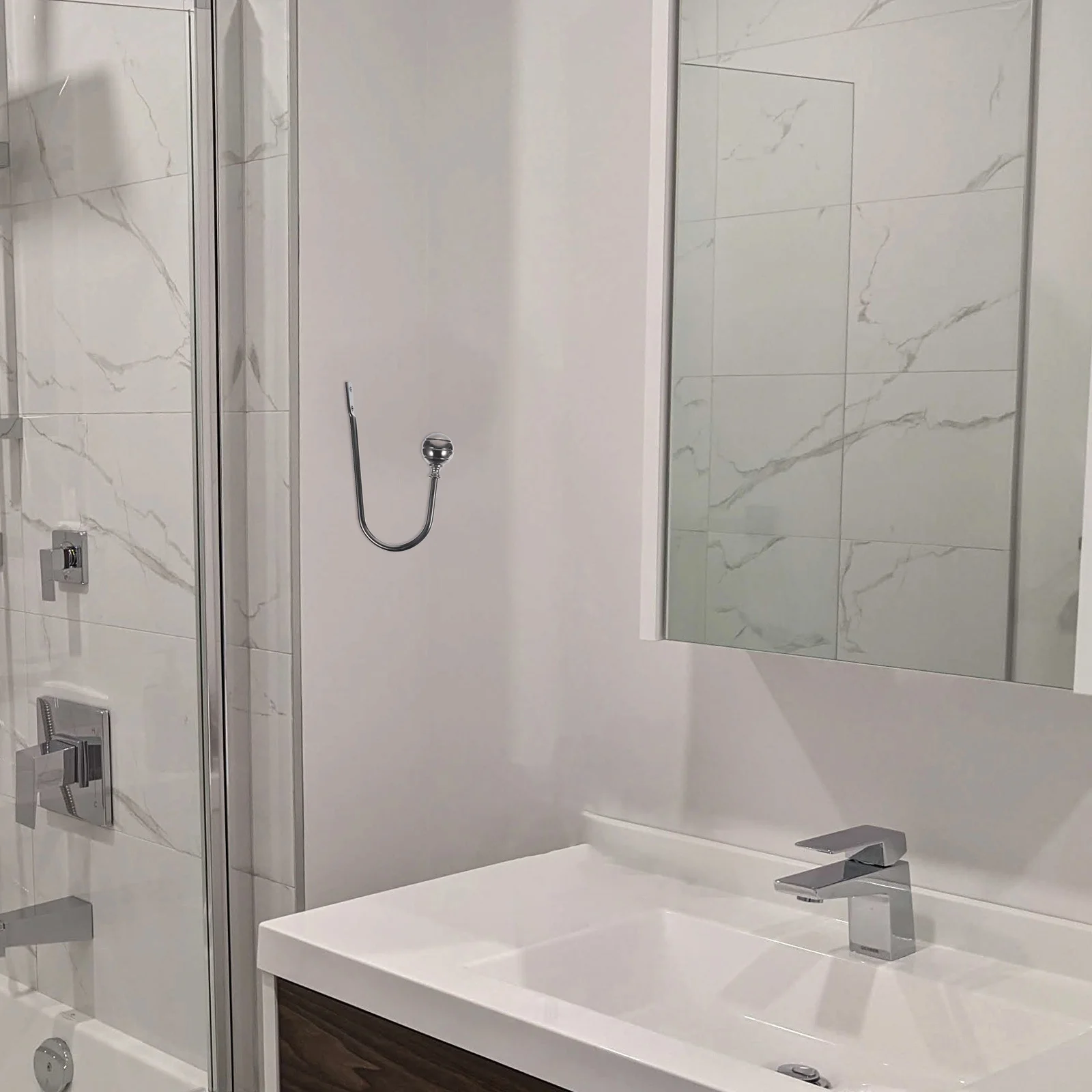 

RORPOIR 2pcs Extendable Curtain Rod Hooks Bronze Iron Tension Rod Holder for Lace Net Drapes Wire Rail Tie Backs