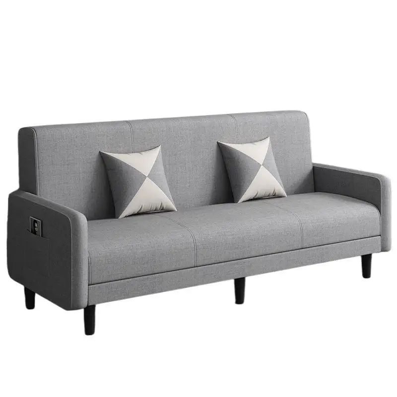 

Fabric sofa bed, small apartment, Internet celebrity living room, rental room, apartment, clothing store, simple folding