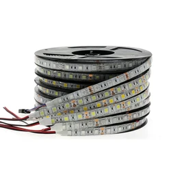 DC12V 24V wodoodporny IP65 5050 listwy RGB Led 5M 300 LEDs elastyczny SMD 5050 taśma oświetleniowa LED