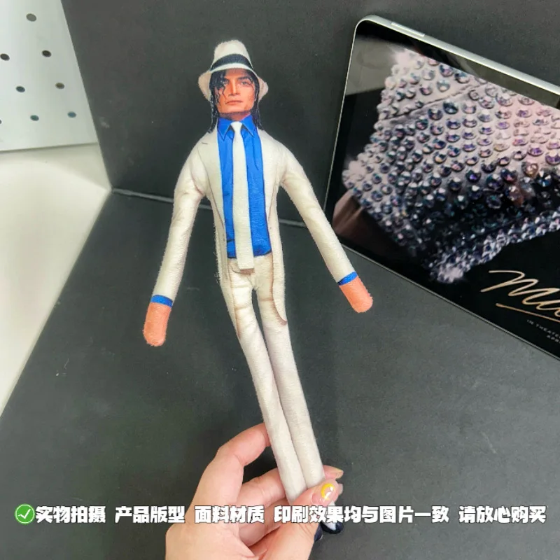 10PCS New Style Michael Jackson Cosplay Prop Doll Plush Stuffed Figure Dolls Room Decoration Abstract Joint Mobility Props Gift view 2