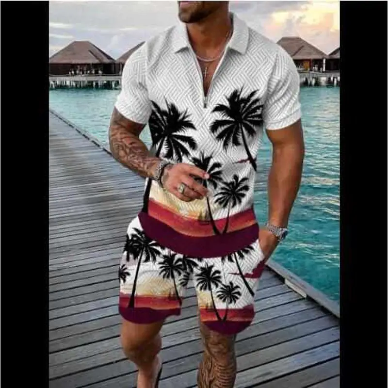 

Men's Casual Breathable Soft Suit Summer Seven-Foot Cotton Polyester Blend Comfortable Leisure Sportswear Chinese Manufacturer