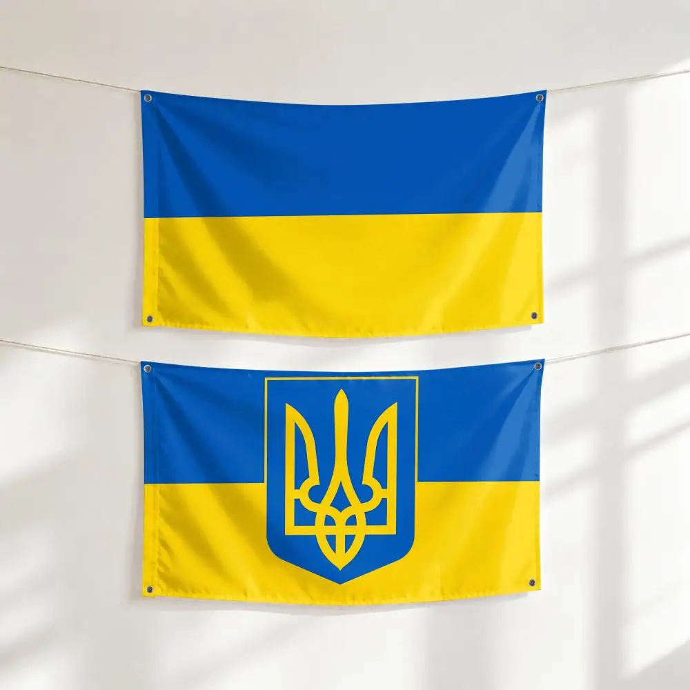 Ukraine Flags Large Wall Hanging Tapestry Banner Room Decor Print for Bedroom Living Room Outdoor