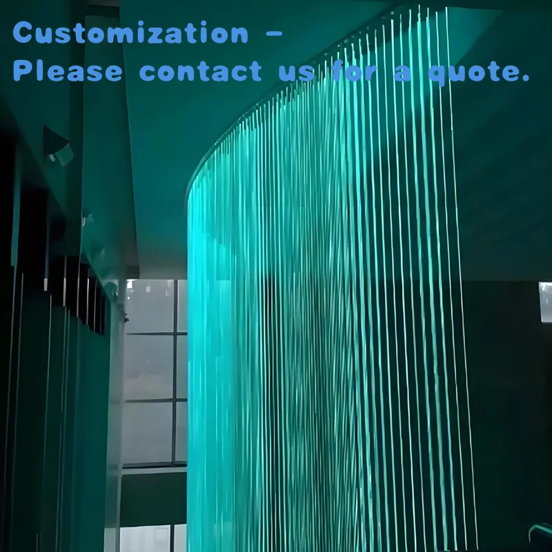 

custom.Artificial Waterfalls Curtain Feature with Led Light Corten Steel Rain Curtain Easy Install