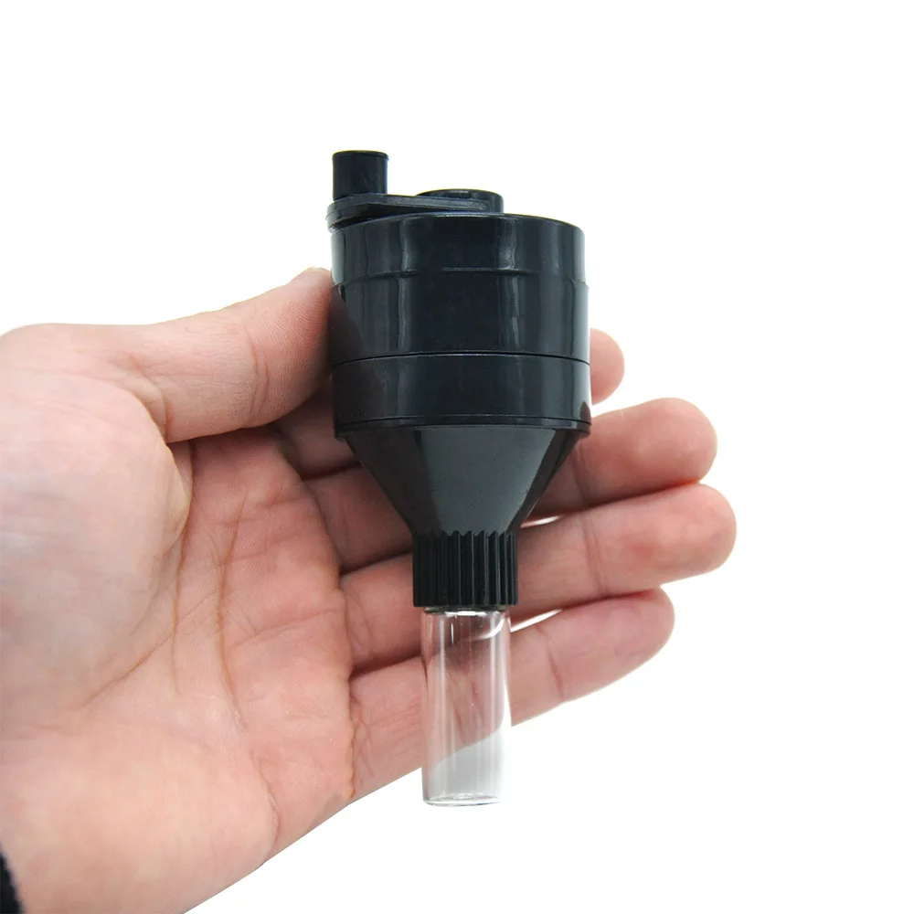 43mm Hand Grinder Diameter with Filler Tobacco Herb Crusher Storage Aluminum Grinders Smoke Pipe Cigarette Accessories view 3