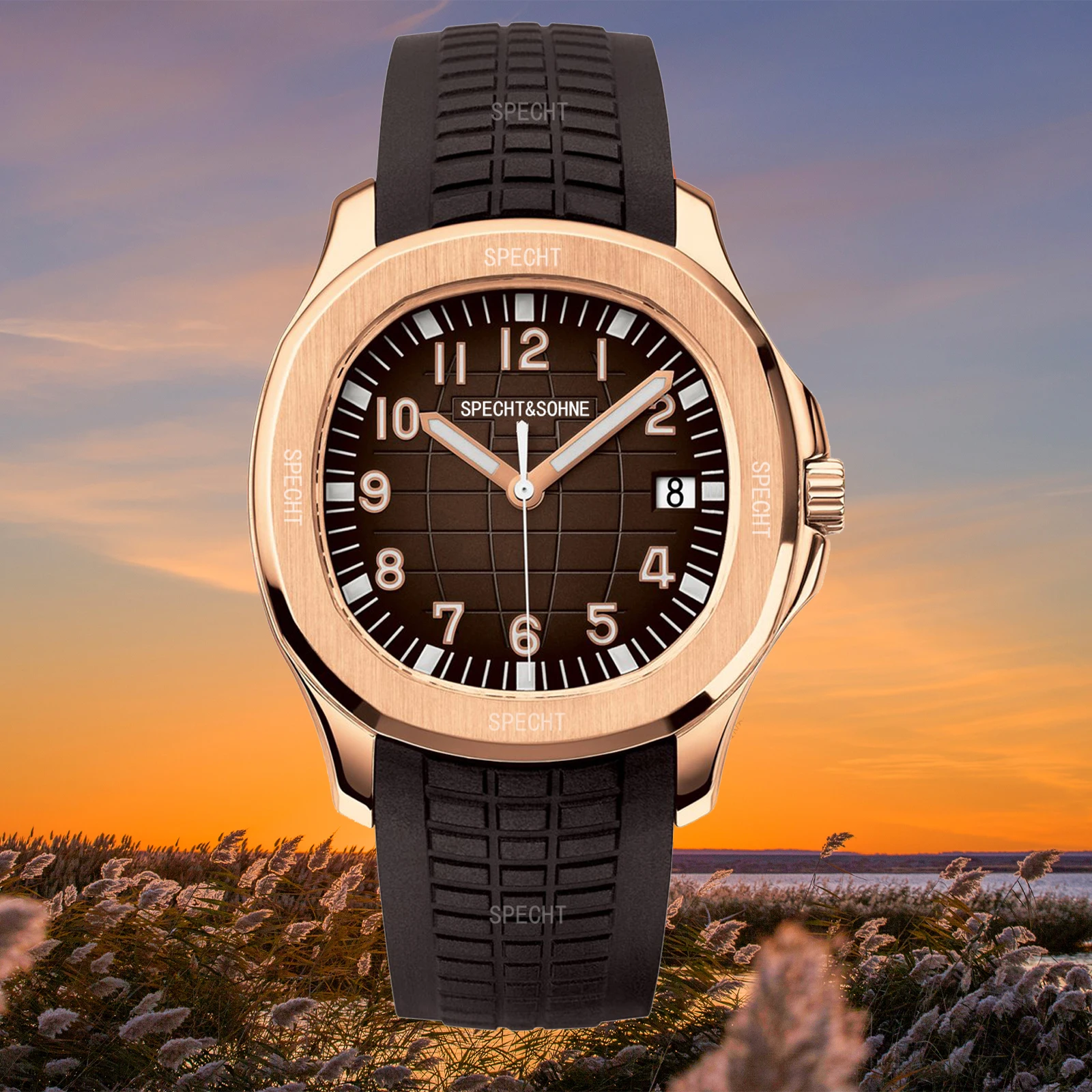 Top Brand Luxury SPECHT&SOHNE Automatic Male Watch Stainless Steel Miyota 8125 Movt 40mm Watch Men Wrist Mechanical Waterproof