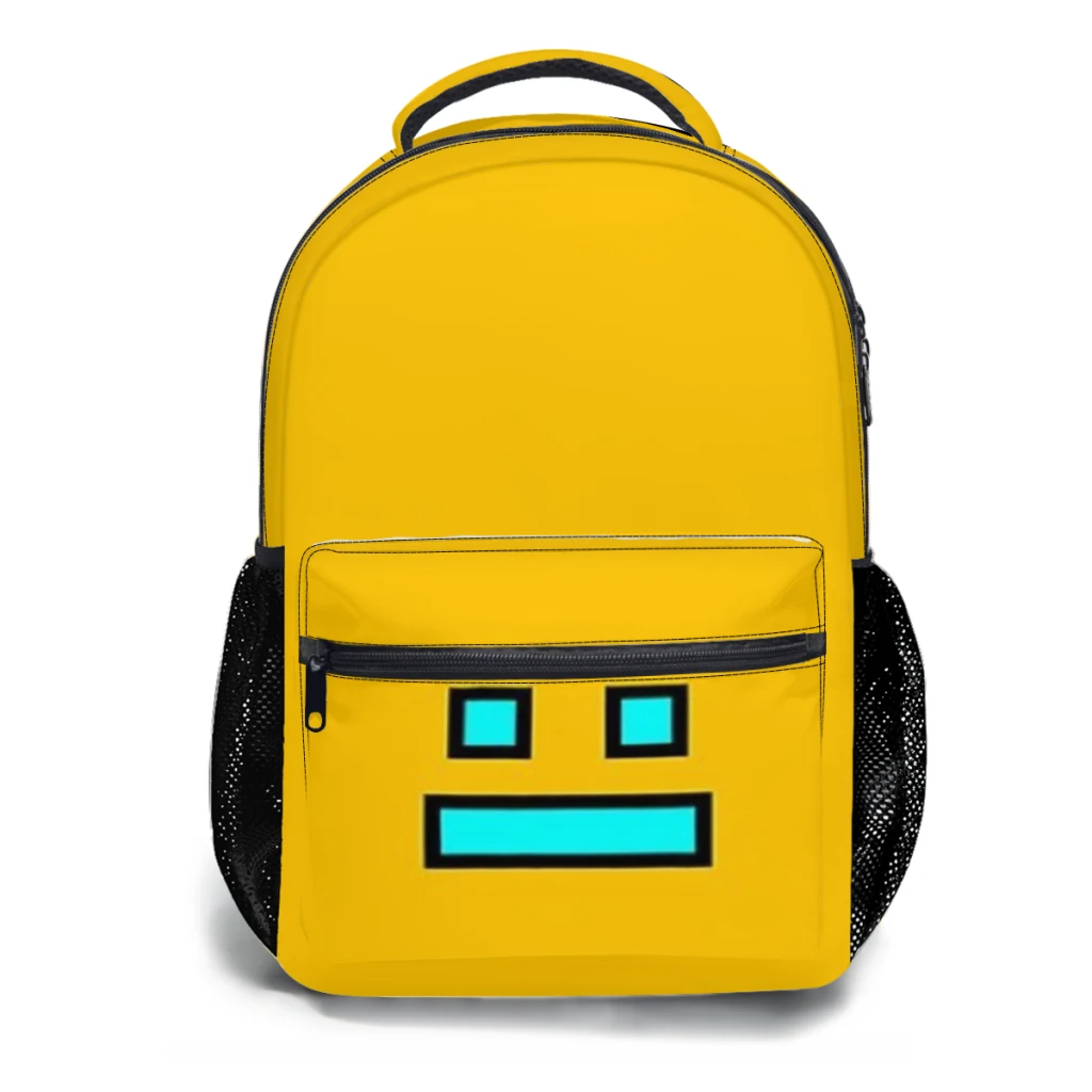 

Geometry Dash Schoolbag For kids Large Capacity Student Backpack Cartoon High School Student Backpack 17inch