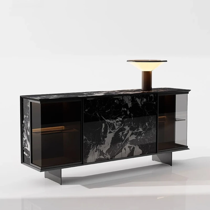 Mid-century minimalist living room cabinet interior luxury high-end design storage cabinet elegant armarios para salón furniture