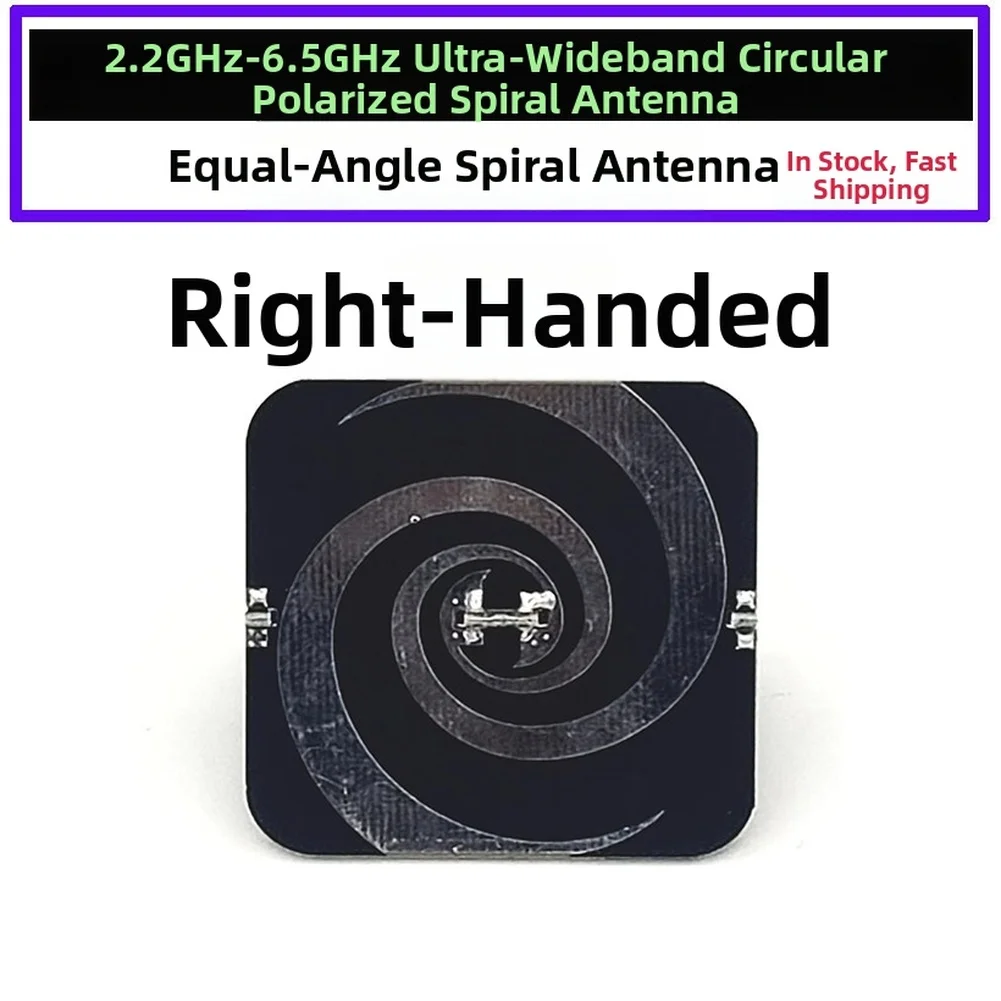 2.2GHz-6.2GHz Ultra-Wideband Spiral Antenna Featuring Circular Polarization To Reduce Multipath For Consistent Performance