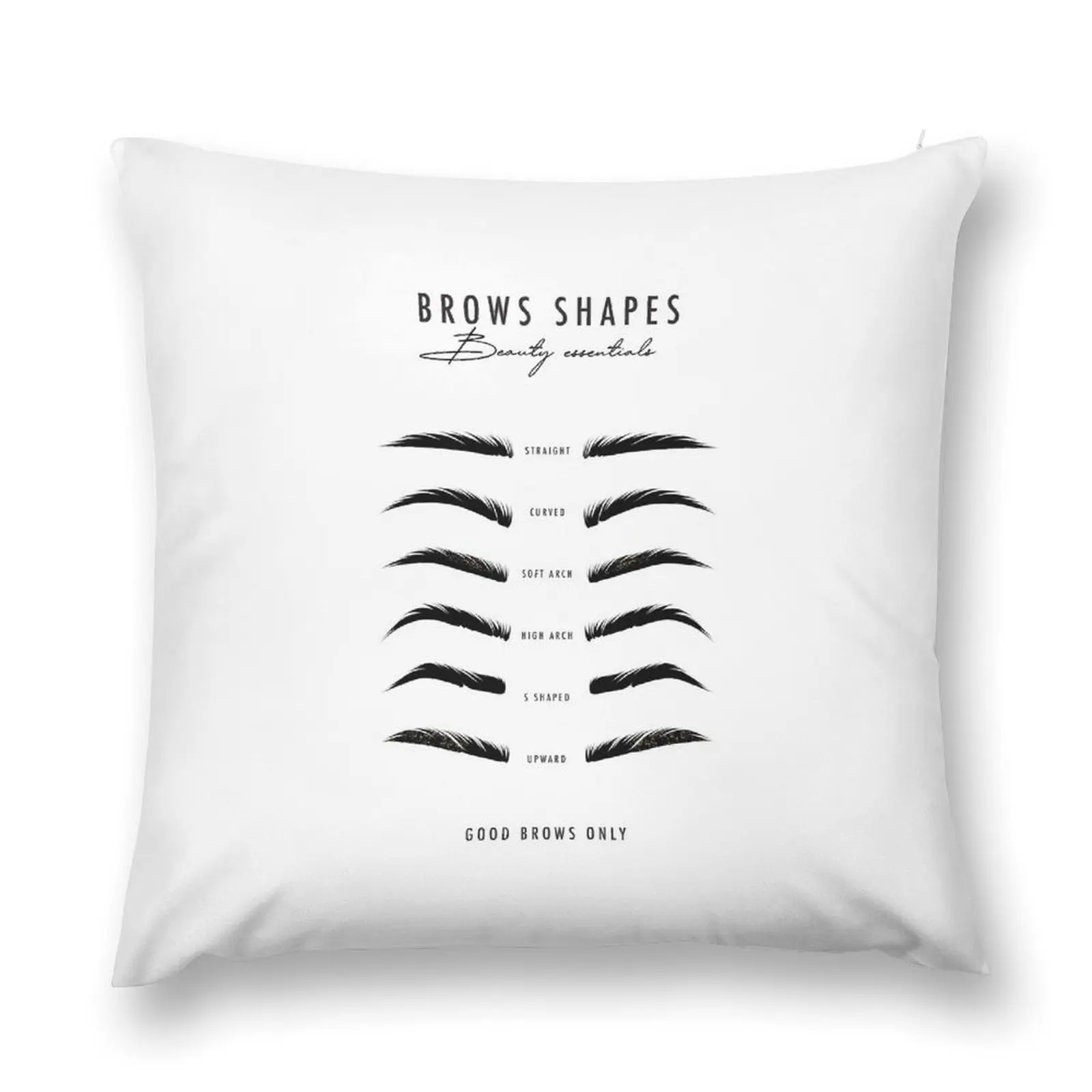 

Brows microblading eyebrow shapes Throw Pillow Decorative Sofa Cushion luxury throw pillow covers pillow