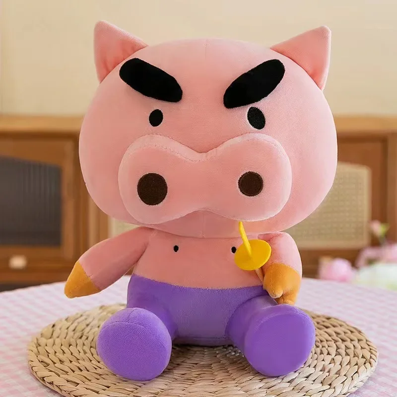 Leuk en grappig Crayon Shin-chan/Buriburizaemon knuffel schattig pop kussen zacht varken pop bank slaapkamer decoratie vakantie cadeau