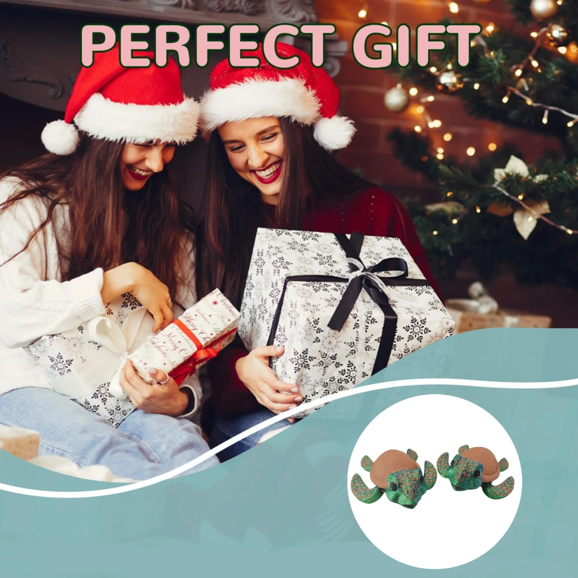 The cute little turtle ornaments made of plastic are not easy to break and are perfect gifts for offices, living rooms and desks