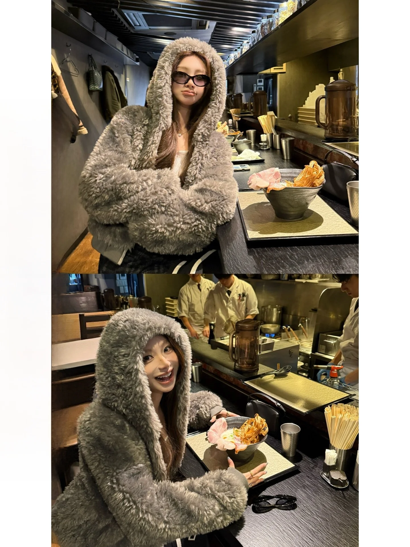 

Женская шуба из искусственного меха Yangzifan с капюшоном и молнией, с внутренней подкладкой из замши и вельвета, теплая, для повседневной носки, молодежная, однотонная, удлиненная