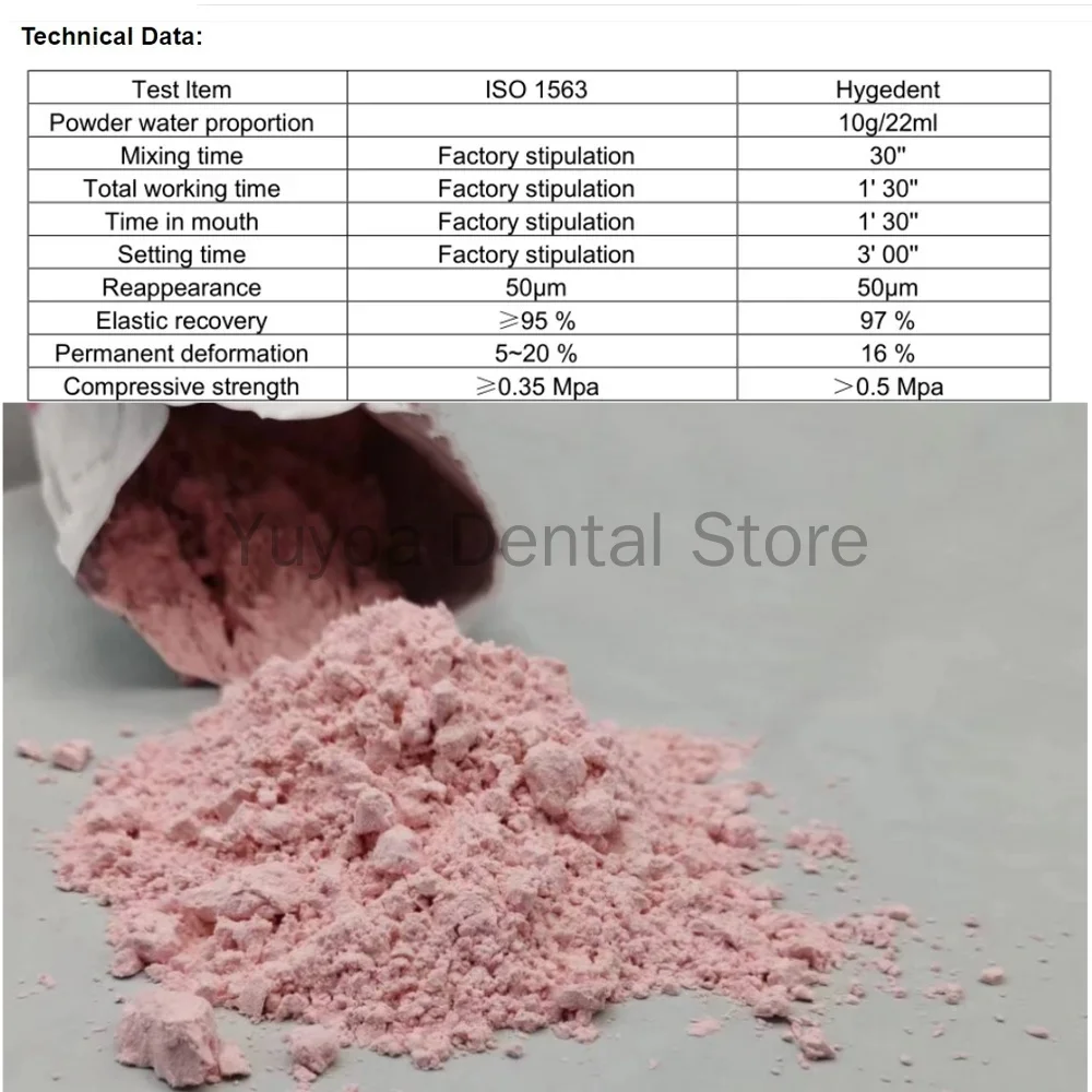 Dental Impression Alginate Powder Molding Materials Universal Oral Hygedent Dentist Kit Tools Dentistry Molds Equipment Supplies