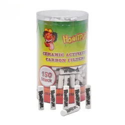 6MM/7MM Disposable 150Pcs Cigarette Activated Carbon Filters Universal Dry Burning Tobacco Grass Smoking Pipe Accessories