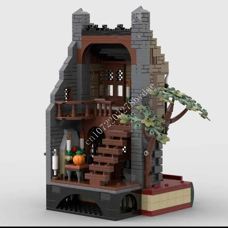 885PCS Christmas Carol MOC Creative street view Model Building Blocks Architecture Education Assembly DIY Model Toys Gifts