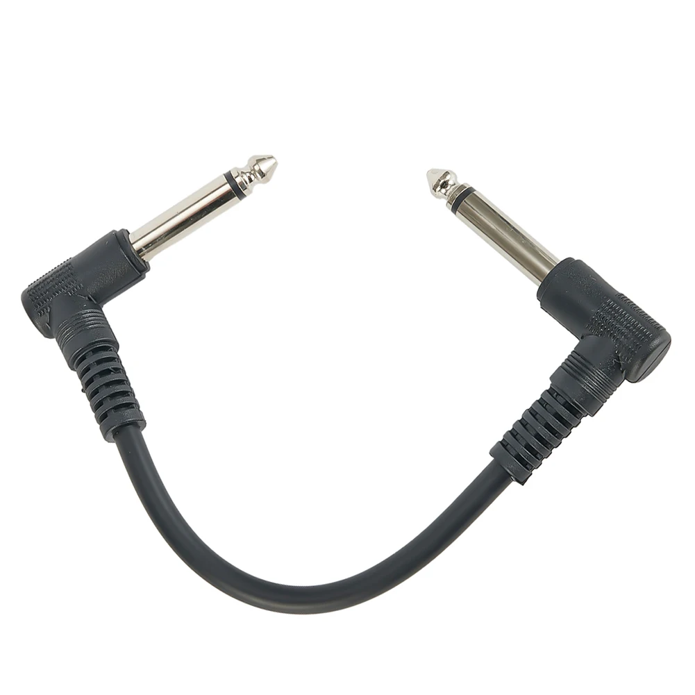 15cm Guitar Effects Pedal Cable Connector 1/4in Plug Wire Right Angle Musical Instrument Guitar Pedals Accessories Tools