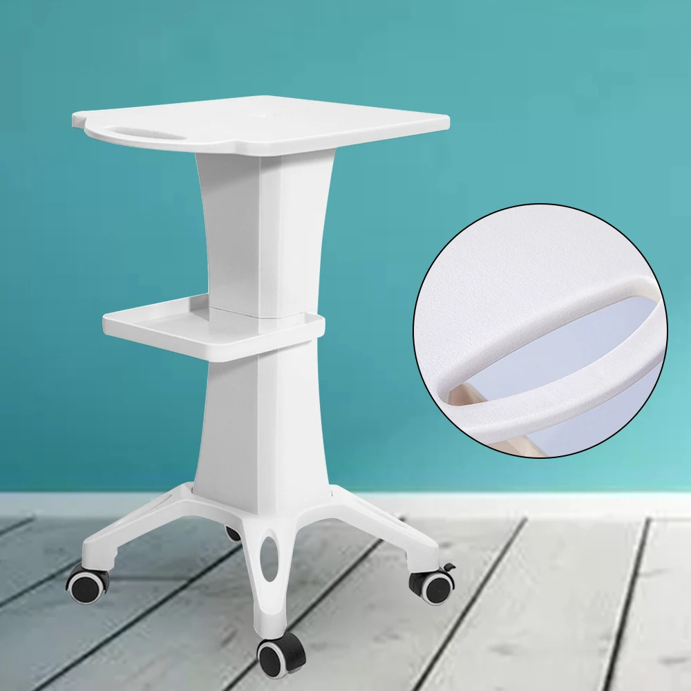 Rolling Trolley Cart  Beauty Salon SPA Stand Pedestal Silent Wheel Equipment Stand Wheel Barber Shop Shelf Cart Equipment