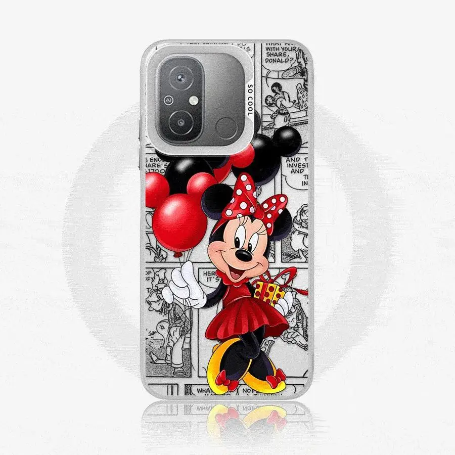 Mickey Minnie Cute Phone Case for Redmi 12 4G 12C 13C 4G 5G 13 4G Poco X3 NFC X3 Pro C50 C51 C61 Redmi A1 A2 Plus A3x