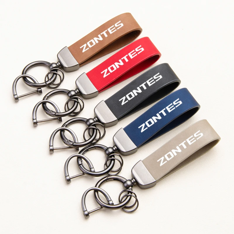 Fantastic Skin feel leather metal keychain For Zontes G1 125 ZT125 G1 ZT125U ZT 125 U ZT 310R 310X ZT310  Motorcycle accessories