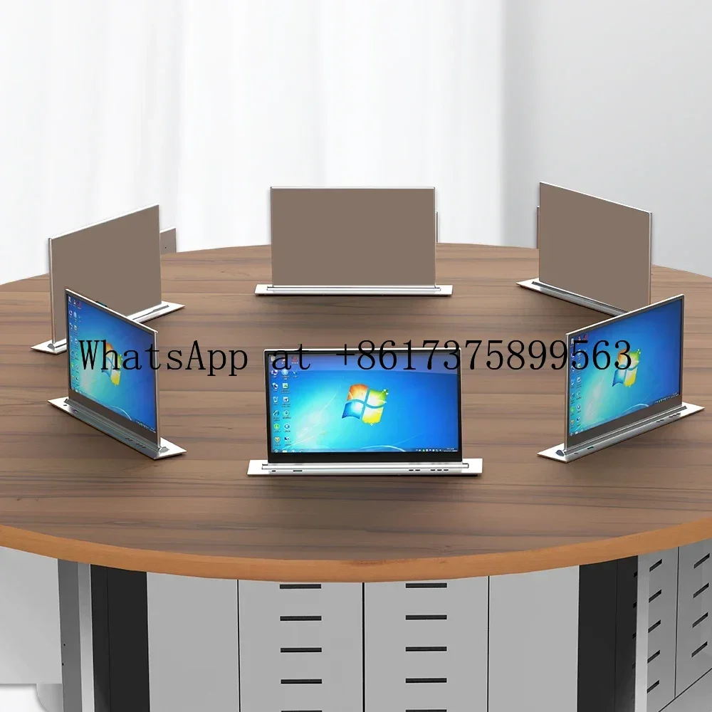 Lab Furniture 18.5 Inch Motorized LCD Lift for Conference Room Cus tom Sizes 15.6 17.3 21.5 Inch Available Laboratory Meeting