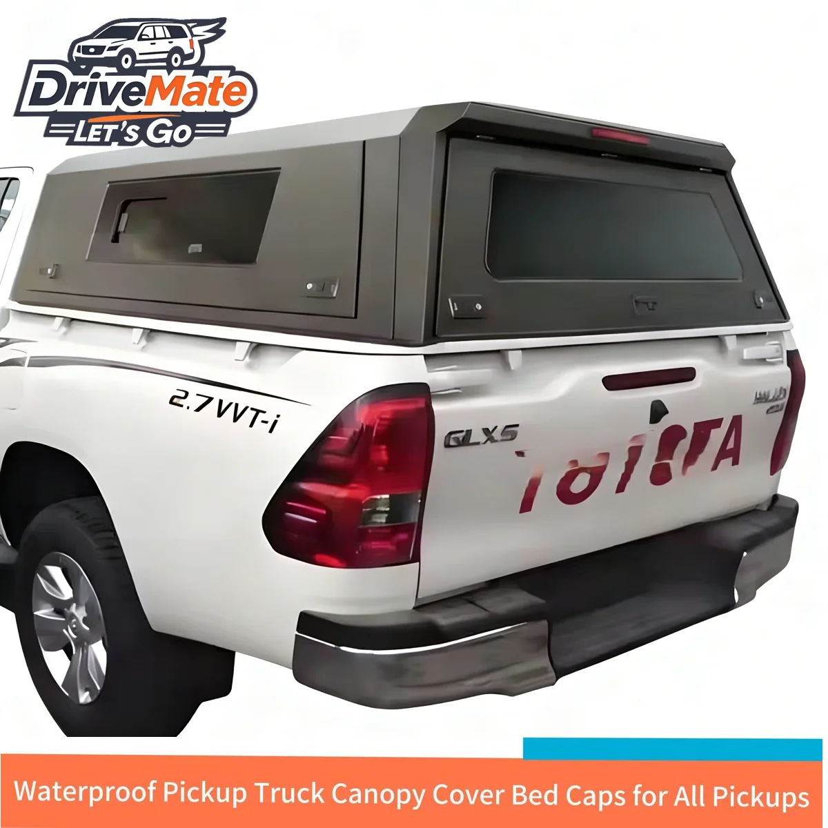 

4*4 Durable Waterproof Pickup Truck Canopy Cover Bed Caps with Camping Table for TOYOTA TACOMA 2024+ 5.0FT