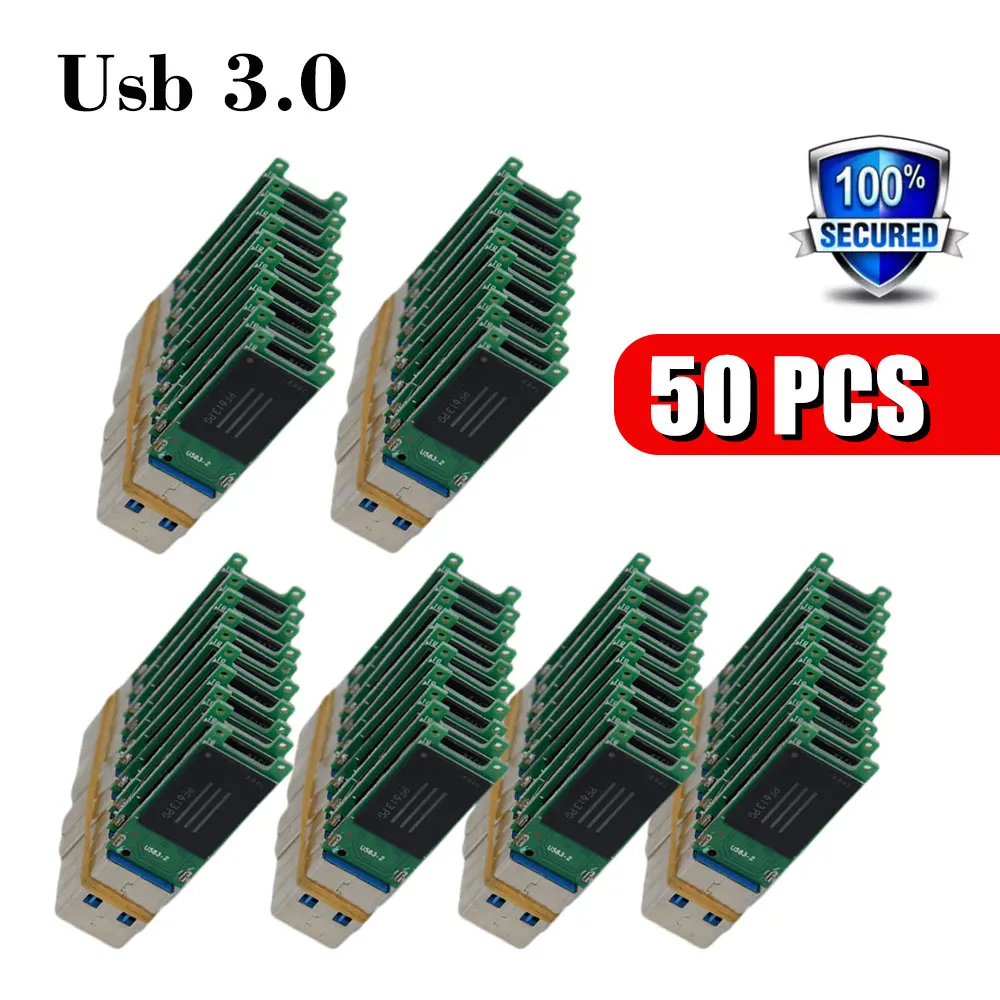 10-100pcs wholesale chip USB 3.0 Flash Drive memory stick 8GB 16GB 32GB 64GB 128GB USB U disk semi-finished PCB plate pendrive