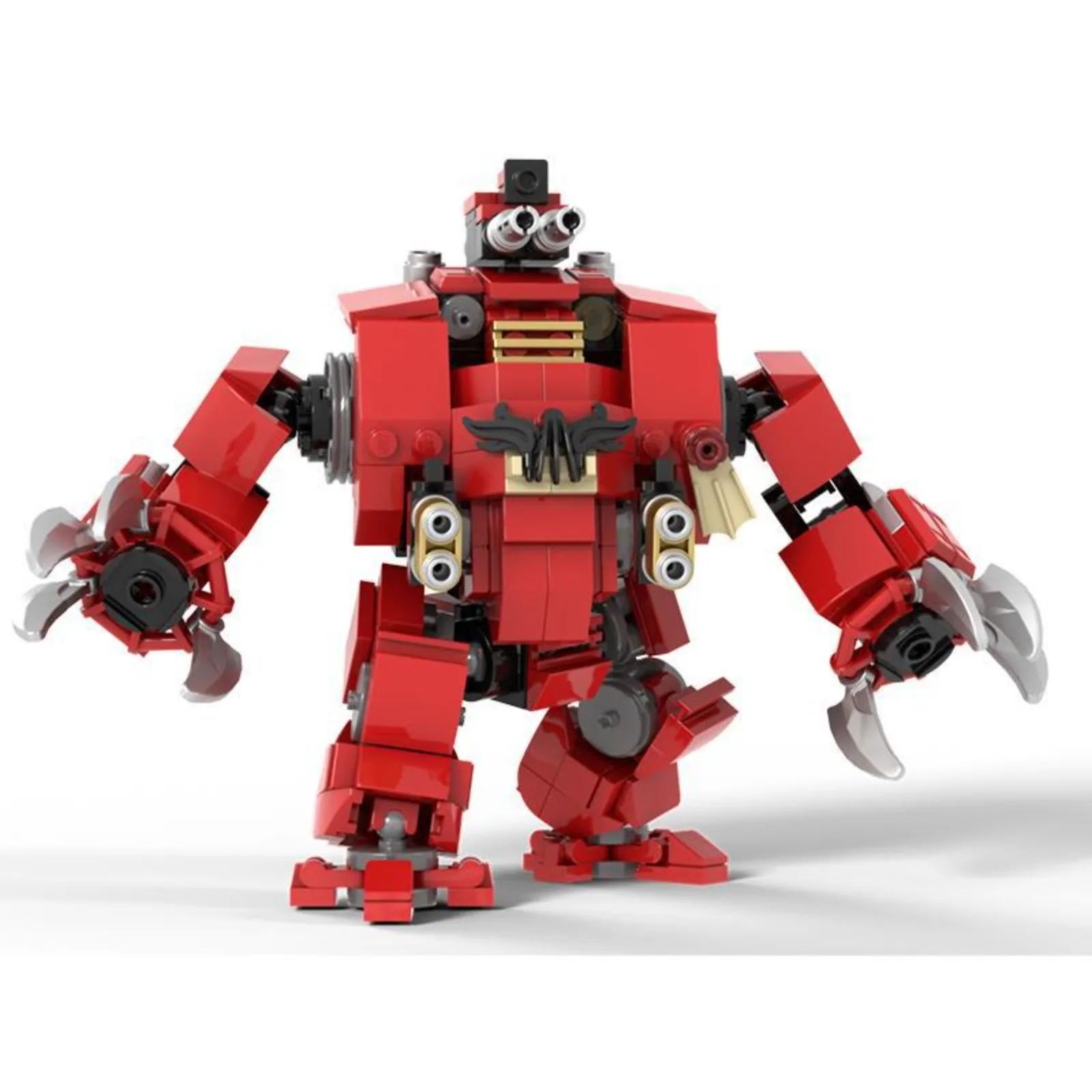 MOC – blocs de construction d'ange brutal, modèle de Robot de Style militaire, jouet d'assemblage à monter soi-même