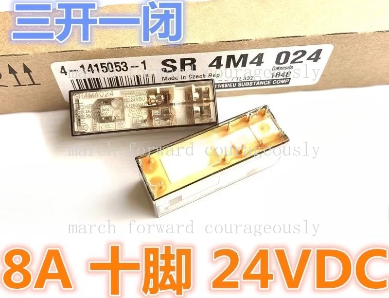 New original SR4M4024 in stock. SR4M4110 4012 for Tyco safety relay 24VDC