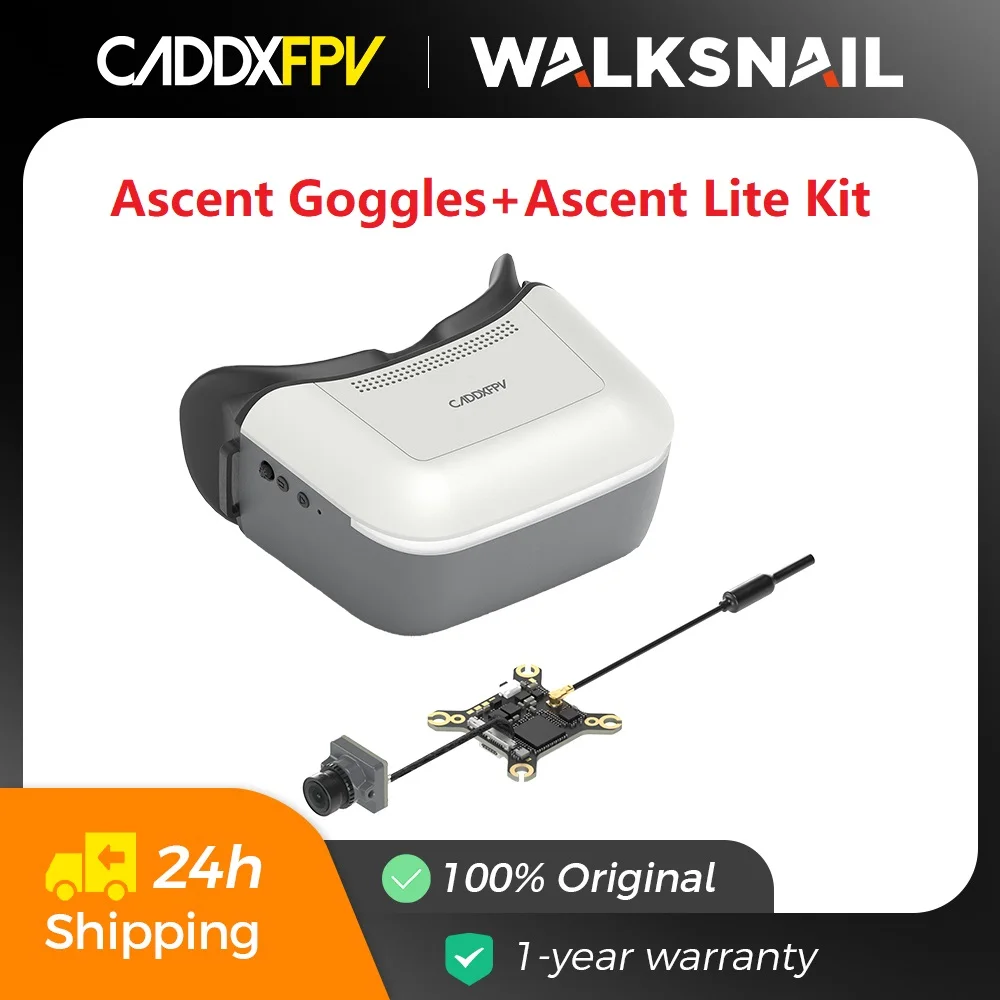 CADDXFPV WALKSNAIL Ascent Goggles FPV Goggles 5,8G 1920*1080/60 Гц Разрешение экрана для комплекта Ascent Lite VTX