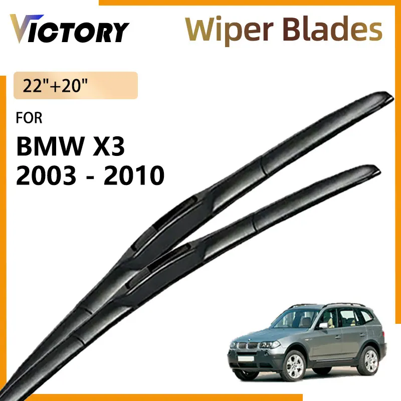 

For BMW X3 E83 2003 - 2010 2009 2008 2007 2006 2005 2004 Accessories Car Front Wiper Blade Windshield Windscreen Window Brushes