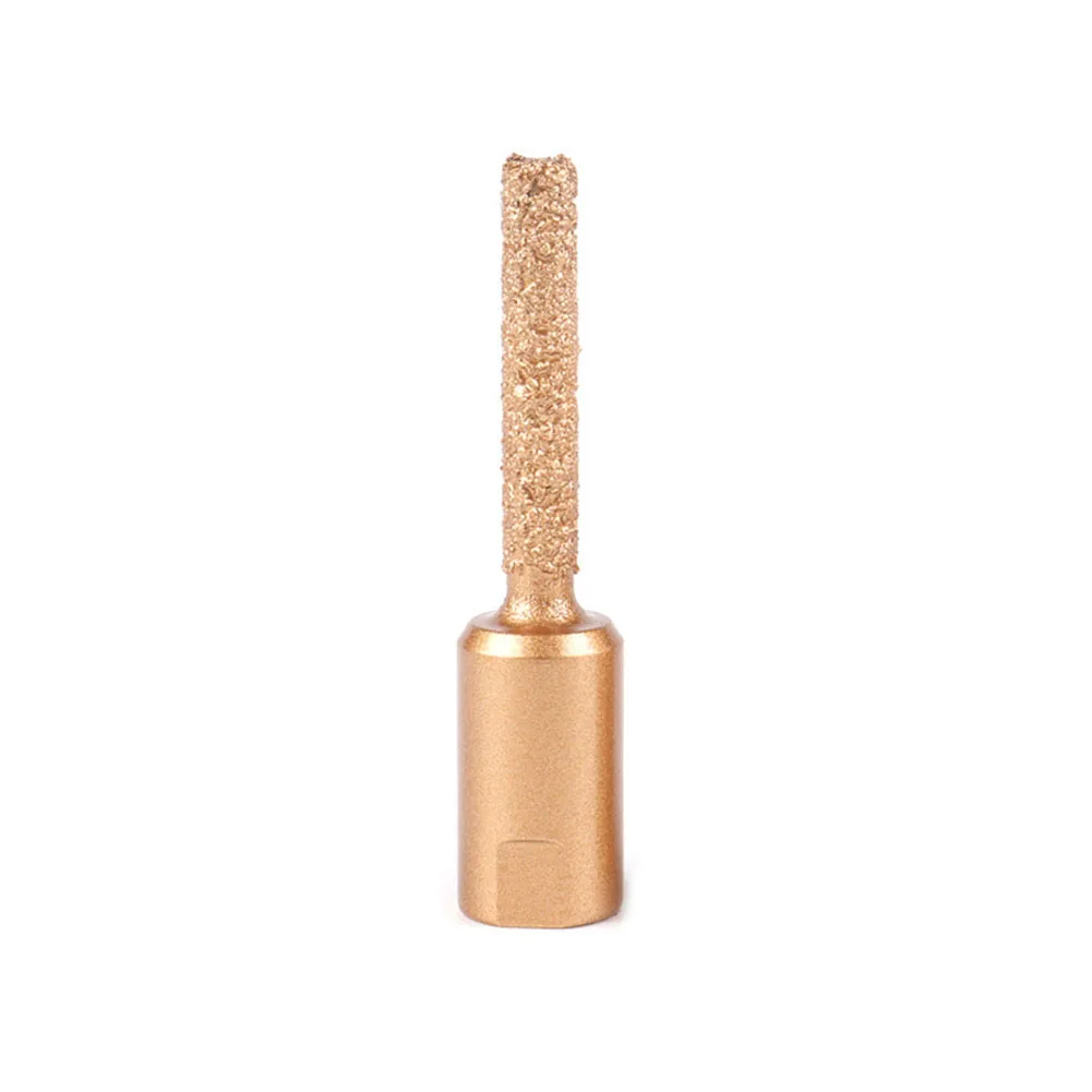 Round Shank Burr Grinding Head 6mm 10mm 15mm Gold For Angle Grinder High Efficiency Edges Trimming Slotting Deburring Power Tool