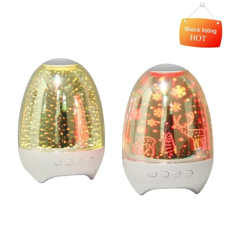 2 in 1 5D Colorful Night Ligh e Bluetooth Hifi speaker Wireless Call TWS funzione distico illuminazione luce notturna