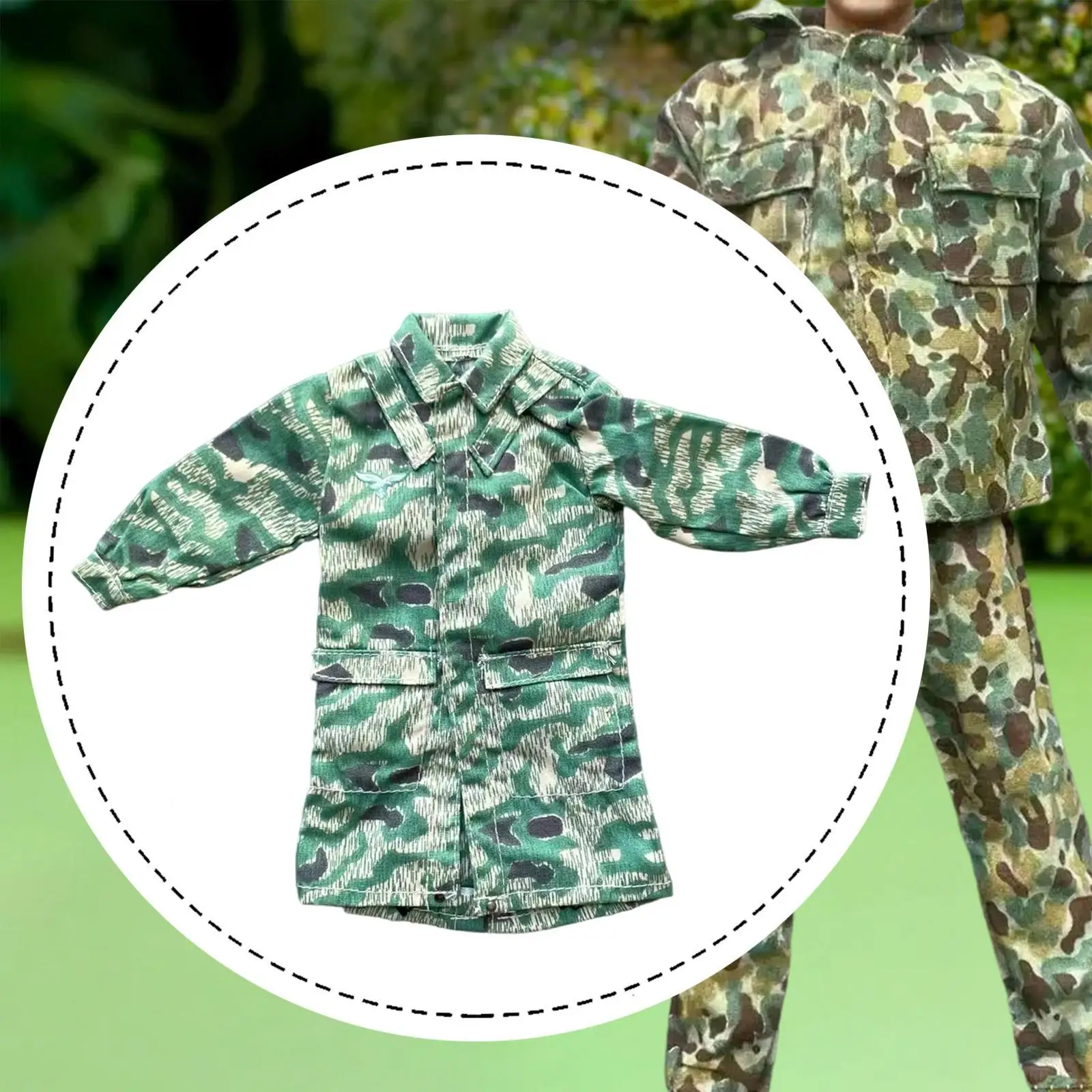 

Doll Miniature Coat 1/6 Scale Loose Windbreaker Outfit Clothes for 12 Inch Male Action Figure Model Collection Accessory