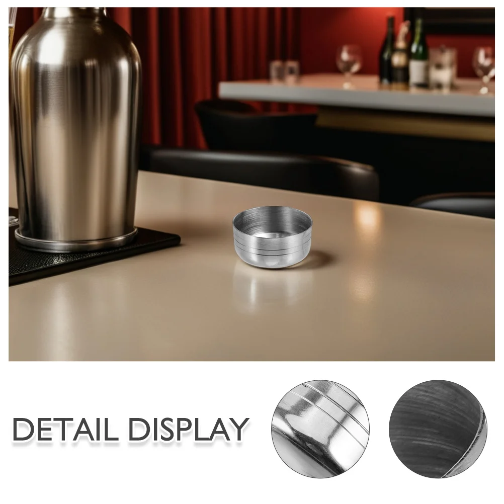 الفولاذ المقاوم للصدأ شاكر غطاء سبلاش برهان قابلة لإعادة الاستخدام الليمون فنجان شاي الأغطية المهنية نادل المنزل استخدام شاكر غطاء