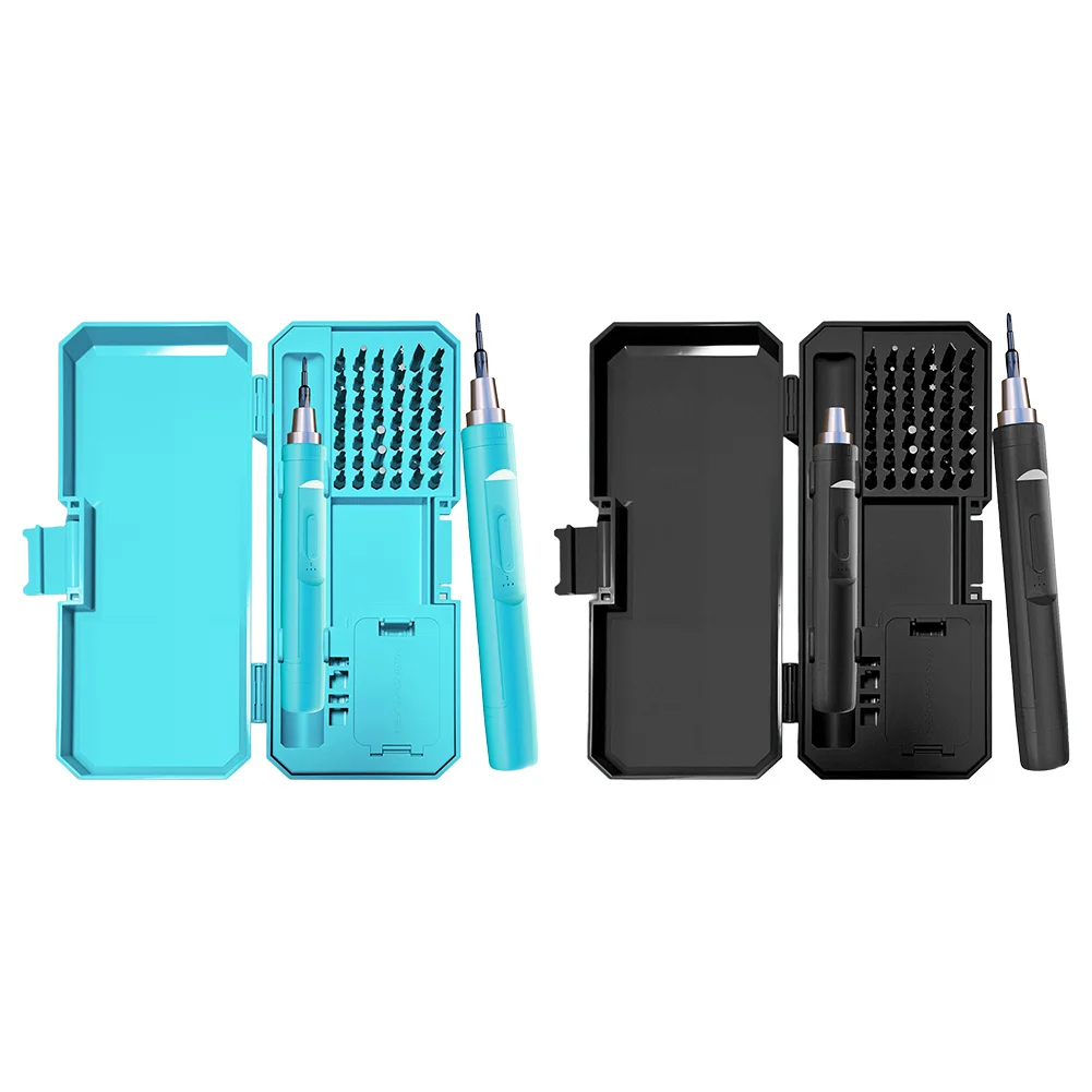 Portable 42in1 Electric Screwdriver Set with High Torque Motor and Ergonomic Handle for Precision Repair Tasks