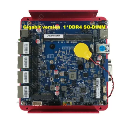 Imagem -06 - Bkhd-router Macio Personalizado Comercial G30 Vermelho Celeron J4125 Firewall Fanless 4x1g 2.5gbps Mikrotikos Pfsense Openvpn Sophos fw